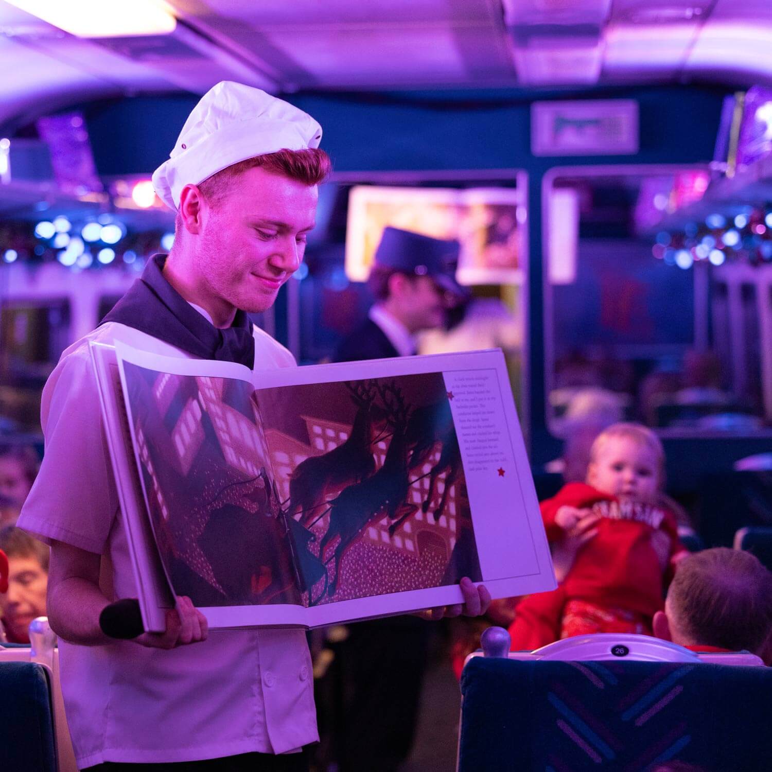 Read the story on board THE POLAR EXPRESS™ Train Ride London