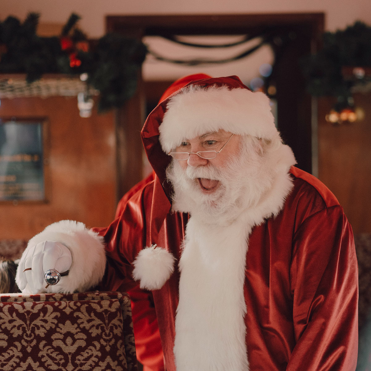 santa on board The Polar Express 