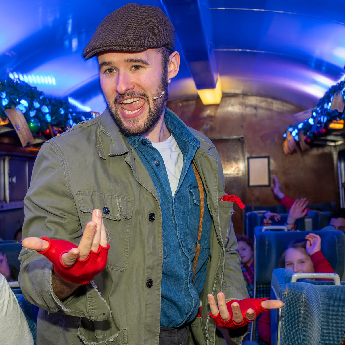 Hobo on board The Polar Express Train Ride this Christmas 