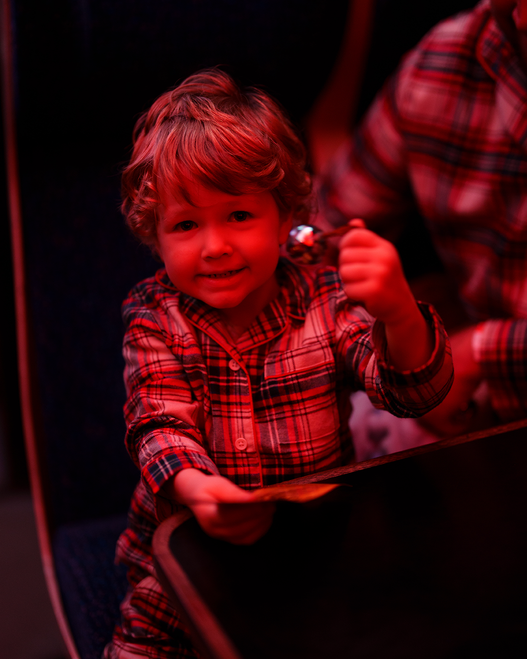 scott mills at the polar express train ride