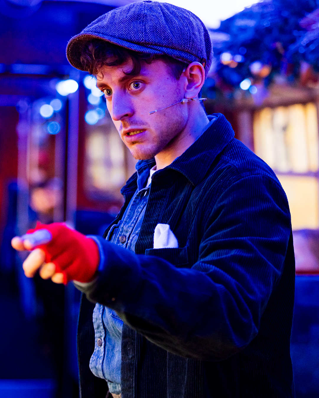 hobo on board the polar express train ride