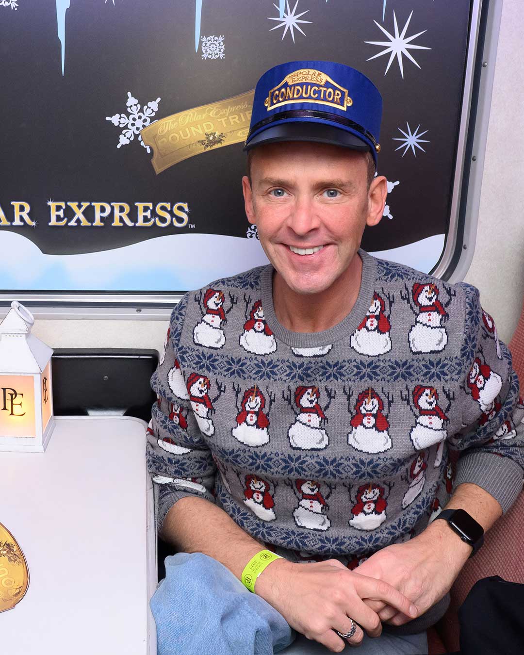scott mills at the polar express train ride