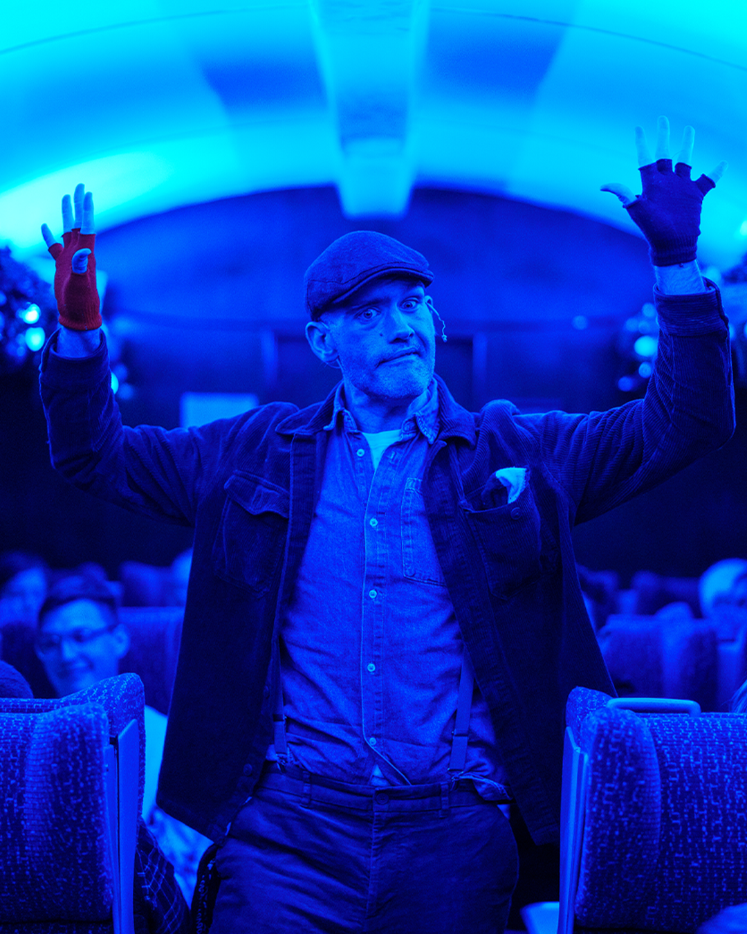 hobo at the polar express train ride